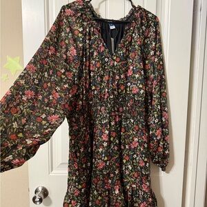 Floral Long Sleeve Dress